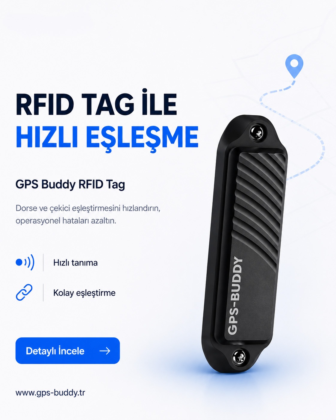 GPS-Buddy Hızlı ve hatasız eşleşme reklam tasarımı
