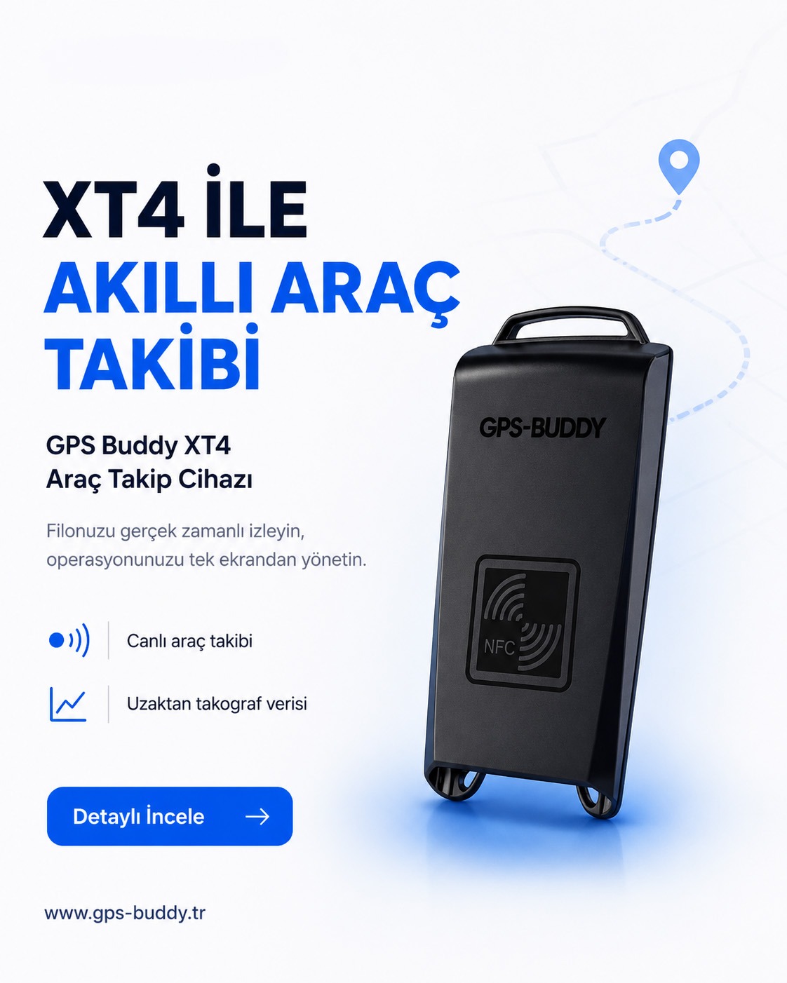 GPS-Buddy Akıllı araç takibi reklam tasarımı